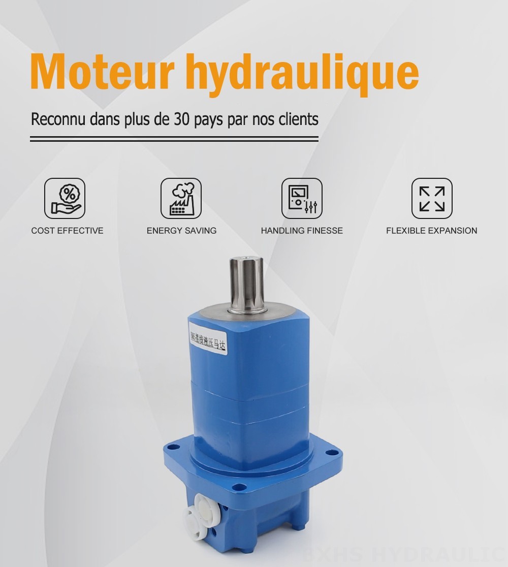 Moteur hydraulique cycloïdal BM5 80 cm³/tr 75 L/min Moteur hydraulique